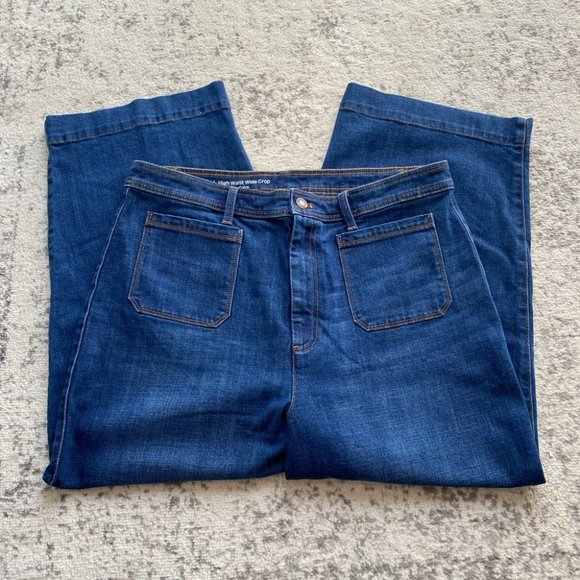 Talbots Denim - Talbots jeans high rise wide leg crop curvy 16